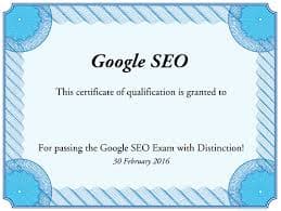 SEO Certification