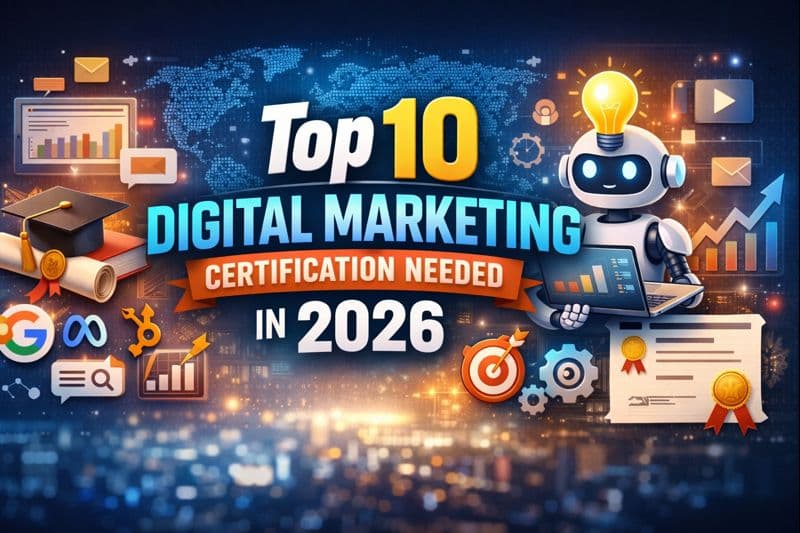 Top 10 Digital Marketing Certification Needed in 2026 (Best Digital Marketing Certifications 2026)