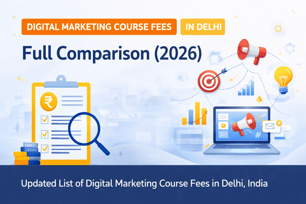 Digital Marketing Course Fees in Delhi – Full Comparison (2026)