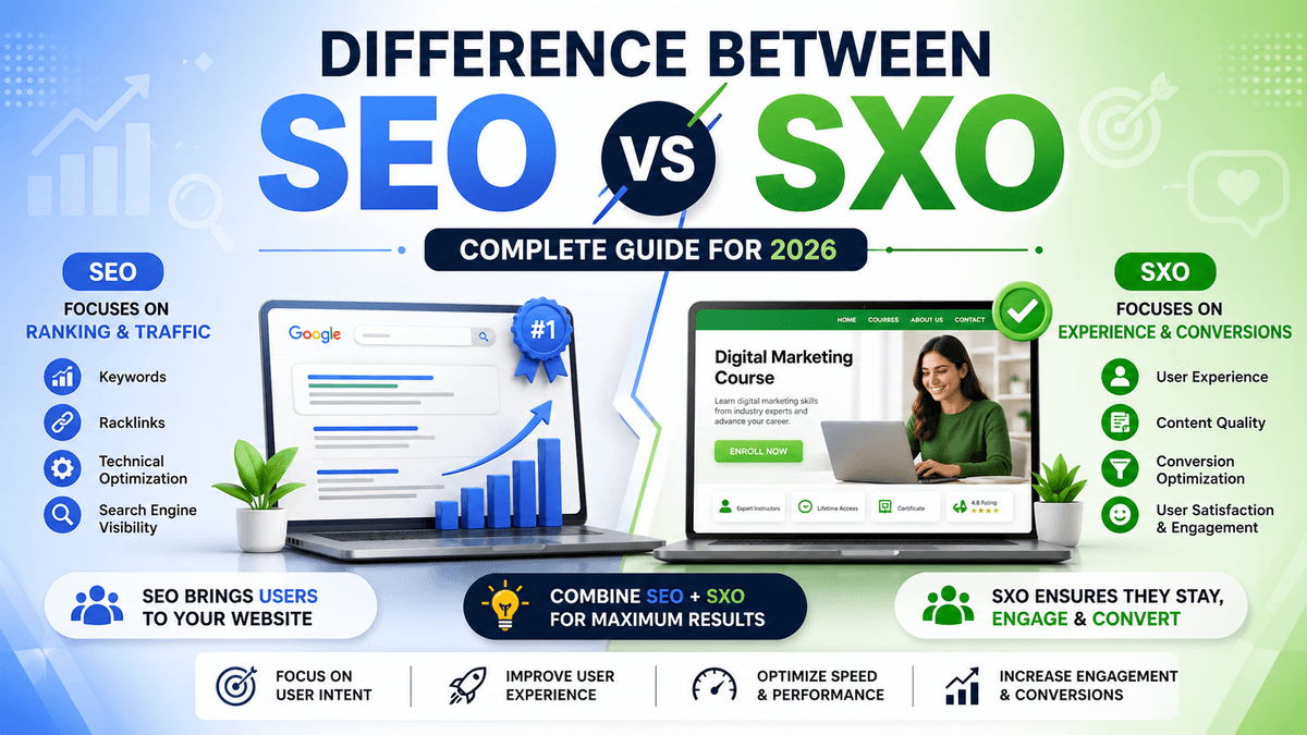 Difference Between SEO and SXO: Complete Guide for 2026