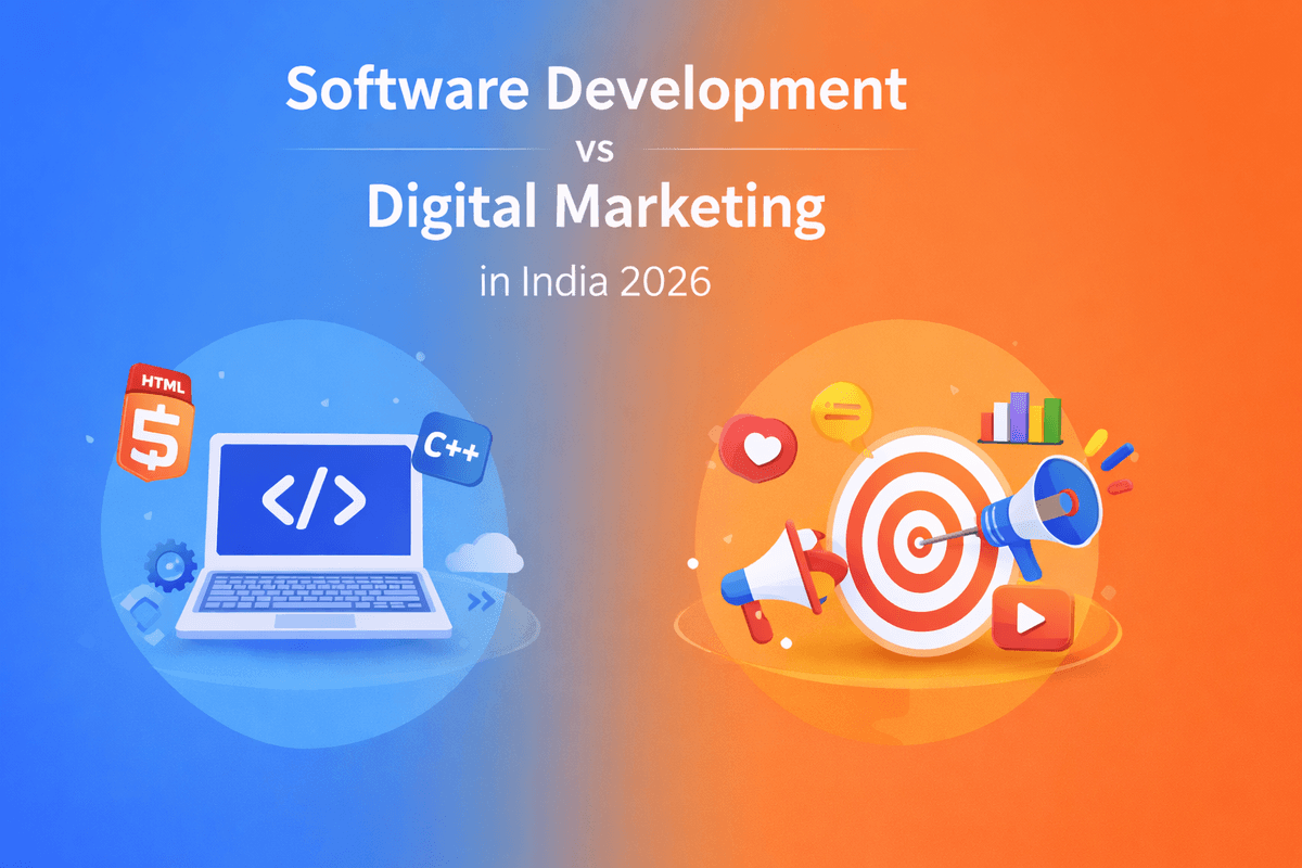 Software Development vs Digital Marketing in India 2026