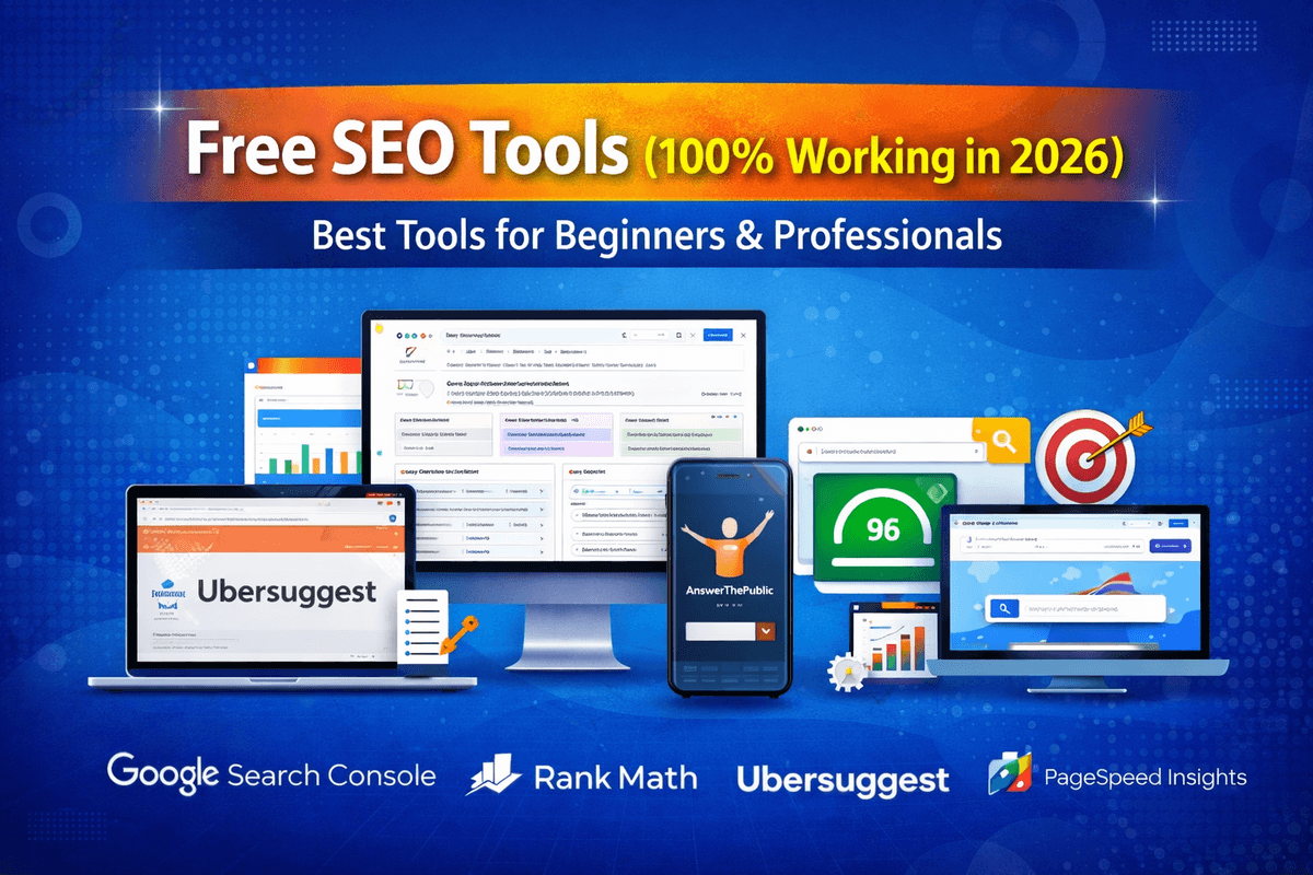 Free SEO Tools (100% Working in 2026) – Best Tools for Beginners & Professionals